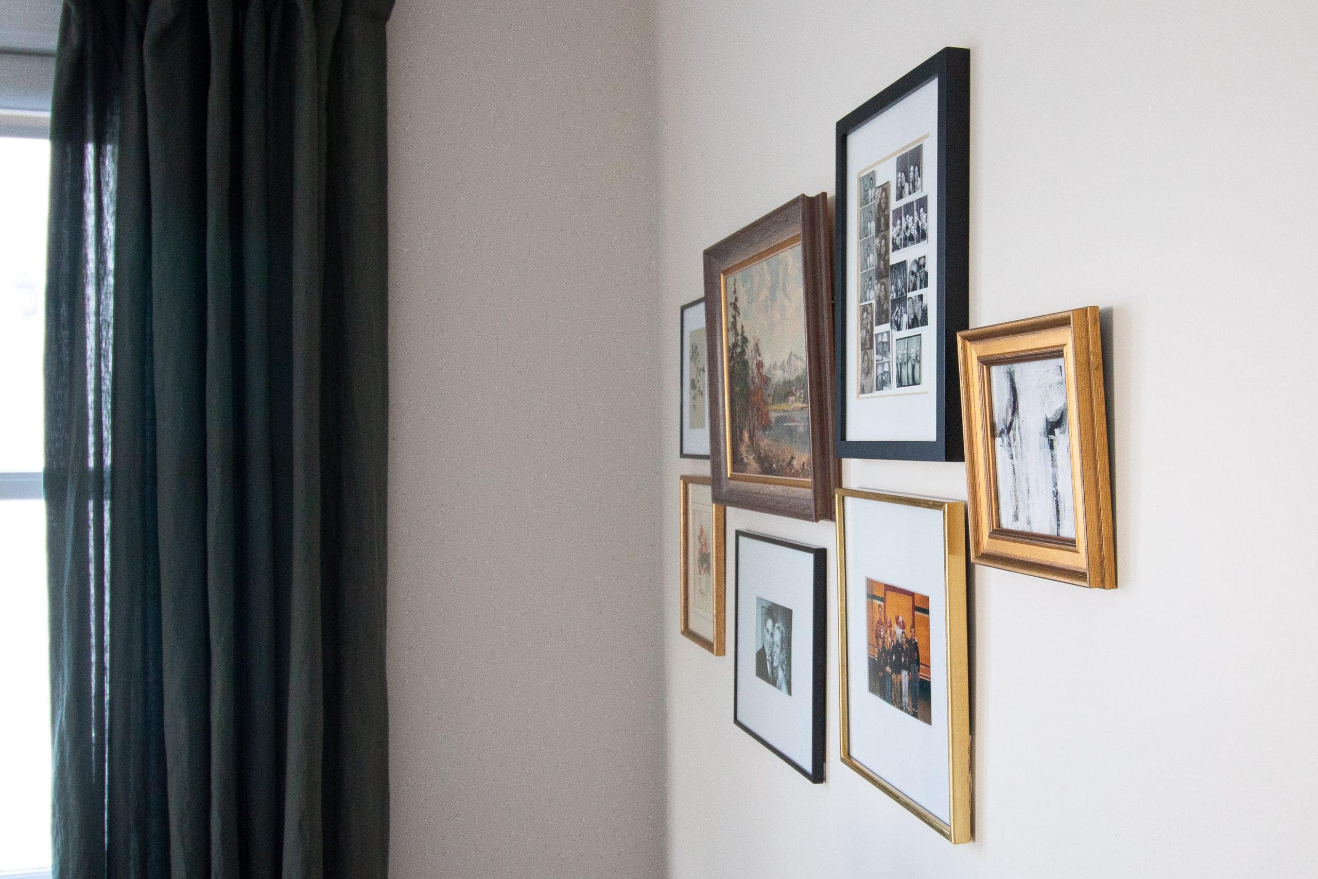 Our new living room gallery wall