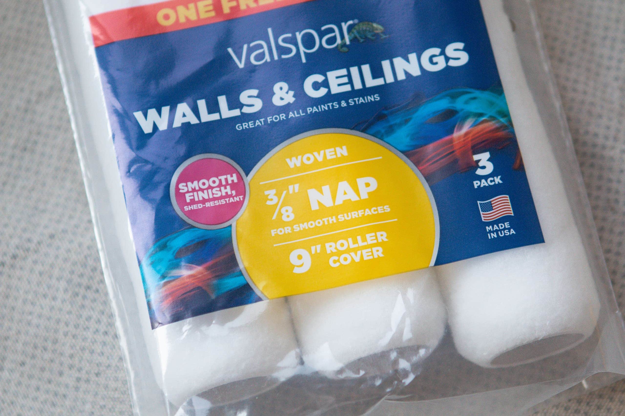 3/8" nap for walls 